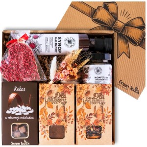 Kosz prezentowy zestaw na dzień mamy matki box, pudełko prezentowe z kwiatami