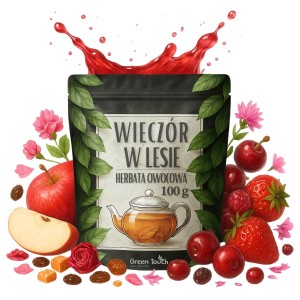 Wieczór w lesie 100 g - herbata owocowa wiśnia truskawka żurawina jabłko