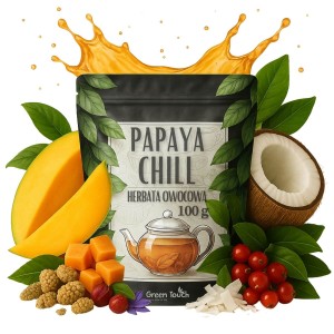 Papaya Chill 100 g - herbata owocowa papaja mango kokos limonka egzotyczna