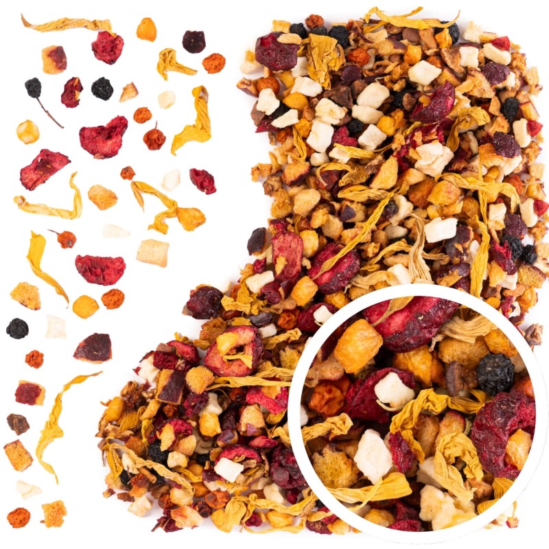 Herbata owocowa Cherry Sunset 50 g wiśnia śliwka brzoskwinia jarzębina