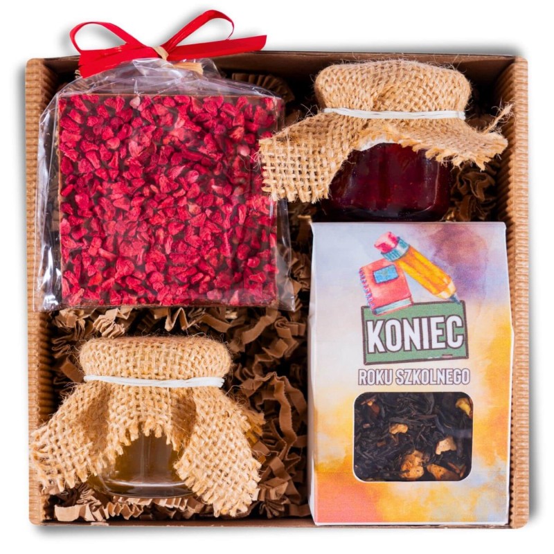 Prezent dla nauczyciela zakończenie roku pudełko prezentowe herbata miód (4).jpg