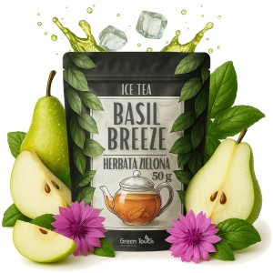 Ice Tea Basil Breeze 50 g herbata zielona ice tea, herbata mrożona gruszka z bazylią