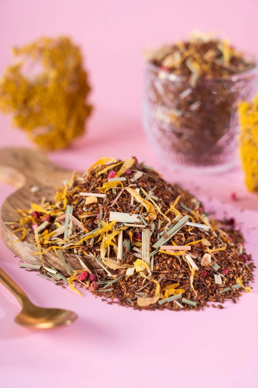 Ice Tea Lemon Fresh 50 g herbata rooibos ice tea do herbaty mrożonej cytryna malina