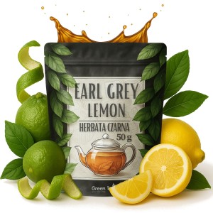 Earl grey lemon 50 g- herbata czarna ceylon skórka cytrynowa bergamotka