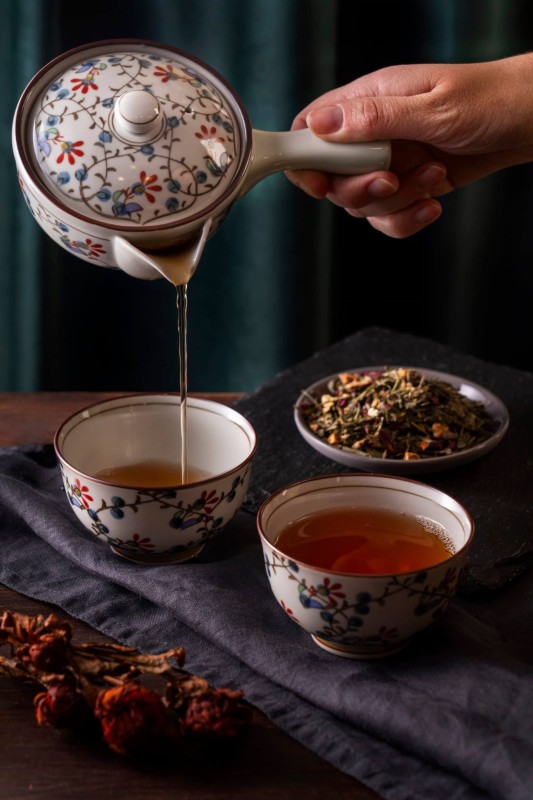 ZESTAW DO HERBATY CZAJNIK zaparzacz czajniczek KYUSU JAPOŃSKI + CZARKI (5).jpg