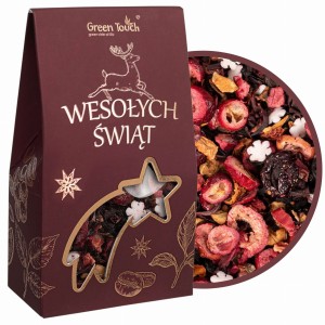 Herbata owocowa świąteczna Zimowy ogród w pudełu na prezent owoce 50 g