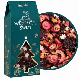 Herbata owocowa świąteczna Zimowy ogród w pudełu na prezent owoce 70 g
