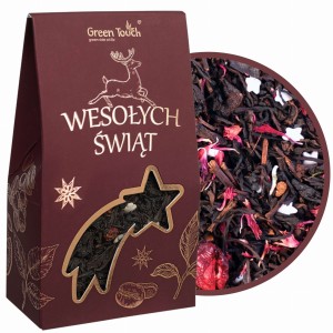 Herbata czarna świąteczna Wigilijny wieczór w pudełu na prezent 40 g