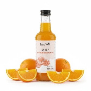 Syrop pomarańczowy 200 ml naturalny do herbaty bez barwników i konserwantów