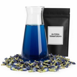Niebieska herbata Klitoria Ternateńska Butterfly Pea Tea 25g premium mocny kolor