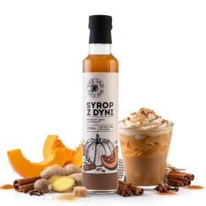 Syrop dyniowy american pumpkin naturalny, aż 32% dyni z przyprawami 250 ml