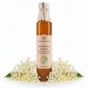 Syrop z kwiatu czarnego bzu 315 g dodatek do herbaty naturalny z kwiatów