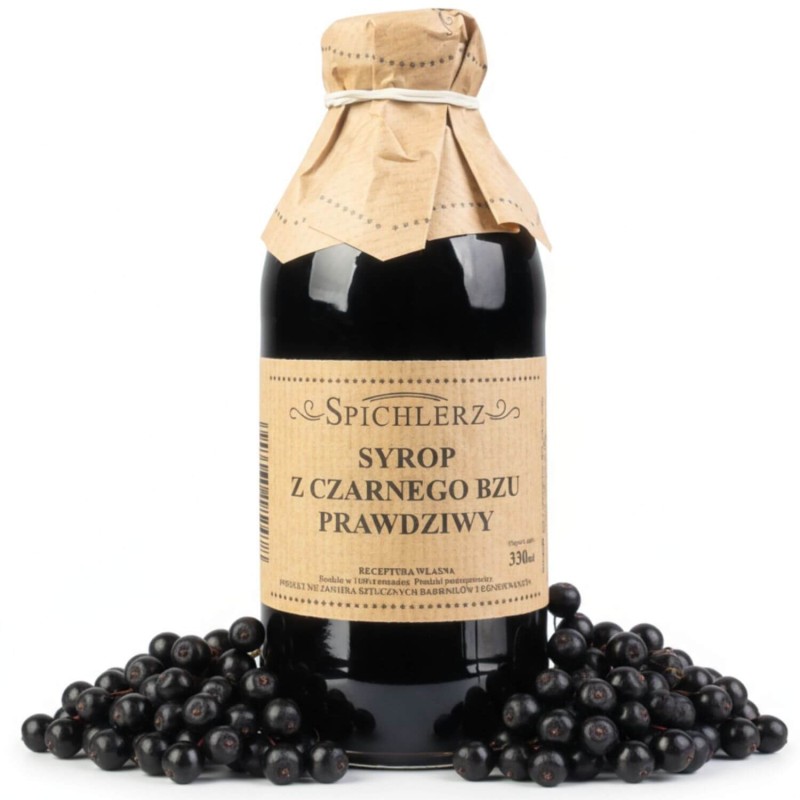 SYROP Z CZARNEGO BZU 330 ml DO HERBATY NATURALNY ODPORNOŚĆ ZDROWIE OWOC BZU (1).jpg