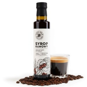 Syrop kawowy 250 ml naturalny z cukrem trzcinowym do tiramisu kawy mrożonej