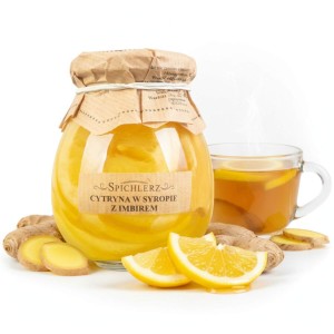 Cytryny w syropie z imbirem plastry cytryna do herbaty 260 g naturalne