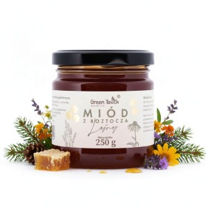 Miód leśny nektarowo spadziowy 250 g spadź liściasta miody z Roztocza