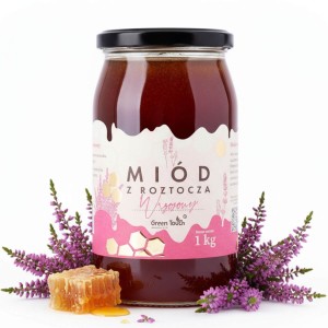 Miód wrzosowy 1 kg polski naturalny i prawdziwy pasieka miody z Roztocza