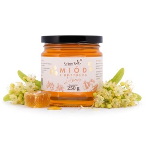 Miód lipowy 250 g polski prawdziwy rozgrzewający miody z Roztocza