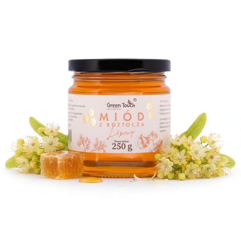 MIÓD LIPOWY 250 g polski prawdziwy rozgrzewający MIODY Z ROZTOCZA.jpg