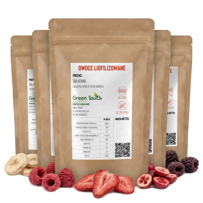 OWOCE LIOFILIZOWANE zestaw mix 5 malina truskawka banan żurawina jeżyna.jpg