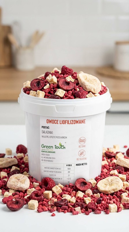 OWOCE LIOFILIZOWANE ZESTAW MIX malina wiśnia jabłko banan 100 g wiaderko (1).jpg