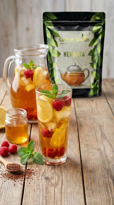 Ice Tea Lemon Fresh 50 g herbata rooibos ice tea do herbaty mrożonej cytryna malina.jpeg