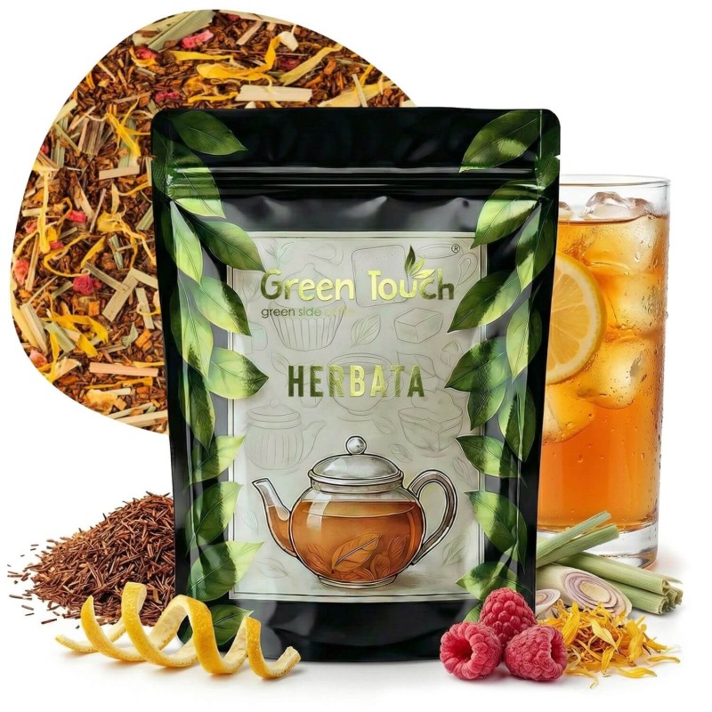 Ice Tea Lemon Fresh 50 g herbata rooibos ice tea do herbaty mrożonej cytryna malina.jpg