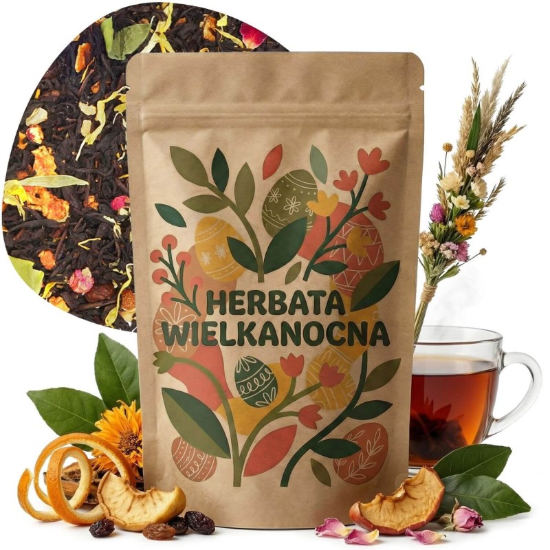HERBATA CZARNA WIELKANOCNA BABKA 50 g na prezent ozdobna torebka upominek (3).jpg