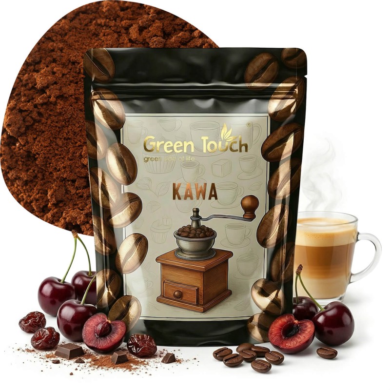 Kawa smakowa wiśnie w rumie wiśnia i rum 200 g.jpg