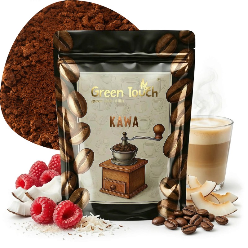 Kawa smakowa kokos z maliną kokosowa malinowa 200 g.jpg