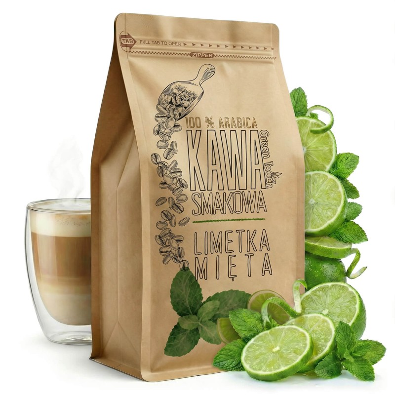 Kawa smakowa limetka z miętą miętowa limonka 1 kg.jpg