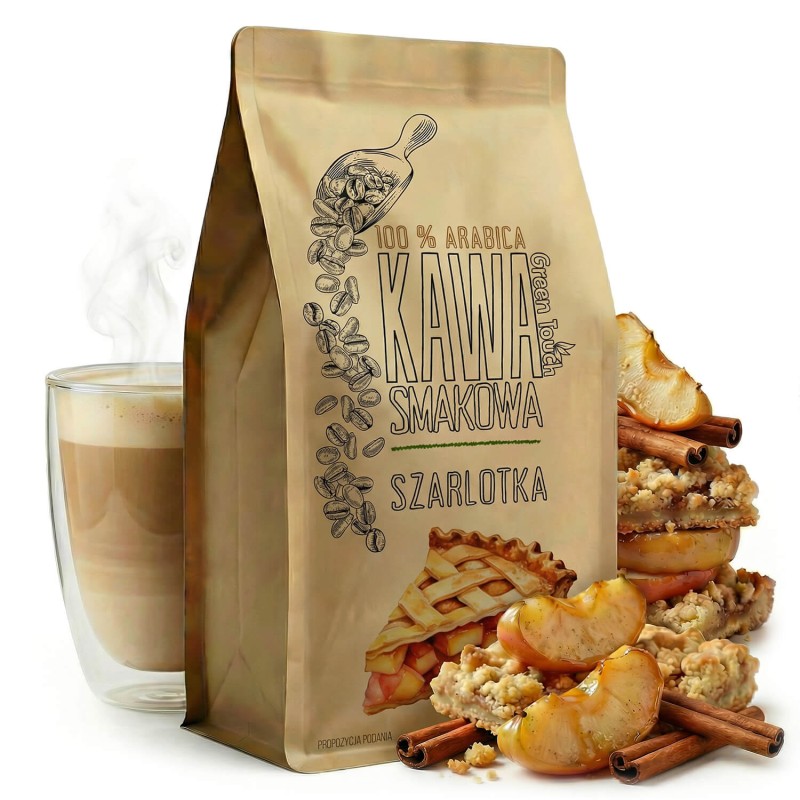 Kawa smakowa szarlotka jabłko cynamon ciasto 250 g.jpg