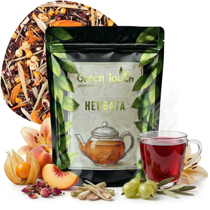 Herbata owocowa Owocowy Poranek 50 g miechunka brzoskwinia agrest lilia.jpg