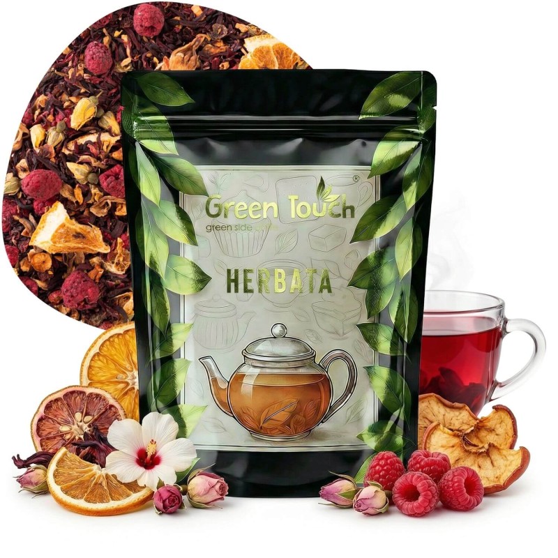 Herbata owocowa Pomarańczowy Dotyk 50 g z owocami i białym hibiskusem.jpg