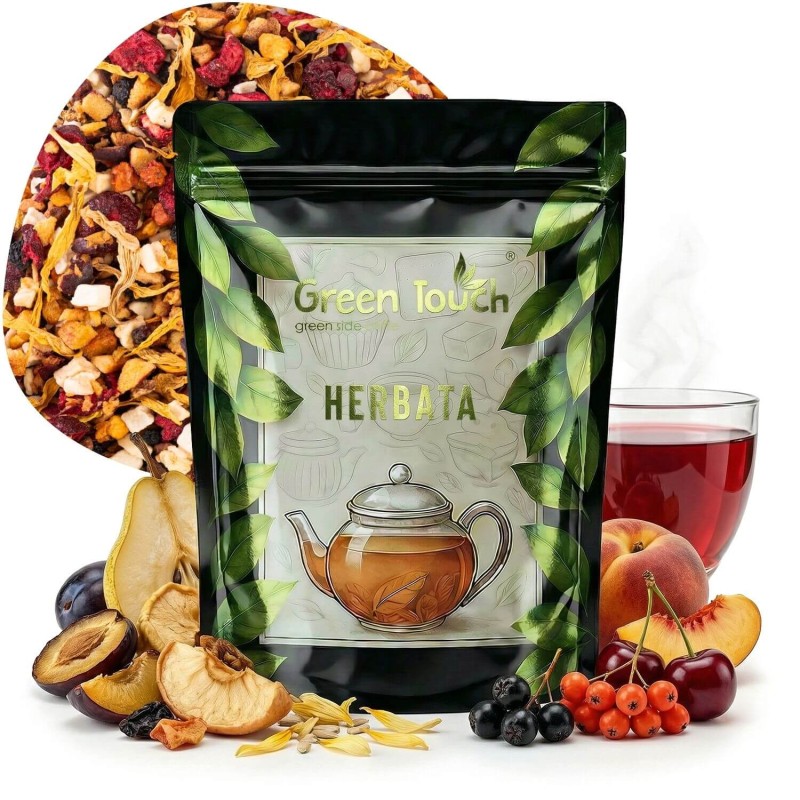 Herbata owocowa Cherry Sunset 50 g wiśnia śliwka brzoskwinia jarzębina .jpg