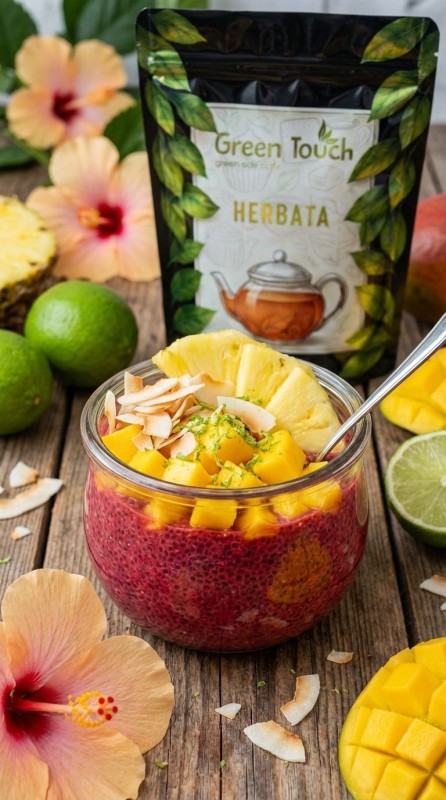 Herbata owocowa Rajski Hibiskus 100 g z ananasem papają, mango i truskawką (1).jpg