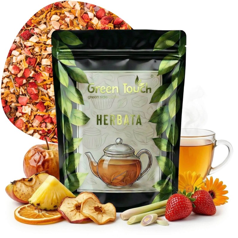 Herbata owocowa Letni Kompot 100 g jabłko pomarańcza nagietek truskawka.jpg