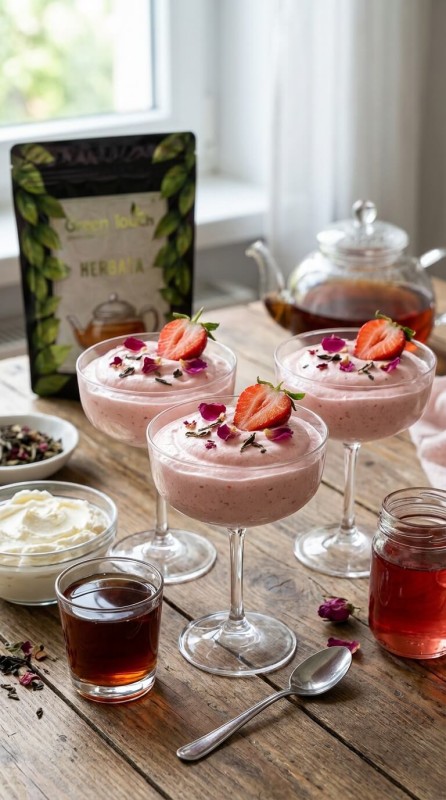 Herbata zielona Truskawki w Szampanie 50 g z truskawką i lawendą (1).jpg