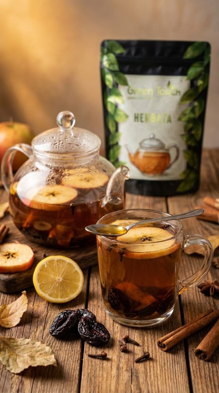 Herbata zielona Śliwki w Cynamonie 50 g korzenna z śliwką i jabłkiem (1).jpg