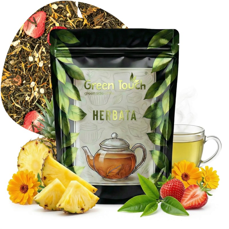 Herbata zielona Skarby Wschodu 50 g z ananasem, truskawką i oolong.jpg