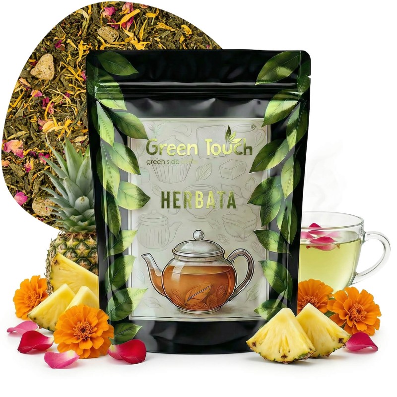 Herbata zielona Sunny Smile 50 g owocowo-kwiatowa z ananasem i różą.jpg