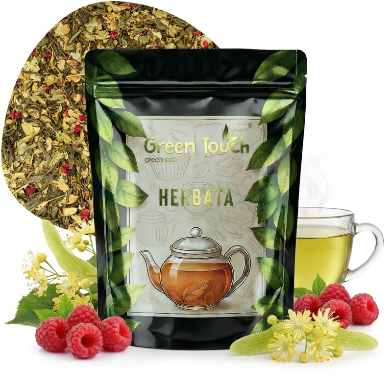 Herbata zielona Malina z Lipą 50 g z maliną i lipą 35% – łagodna i lekka.jpg