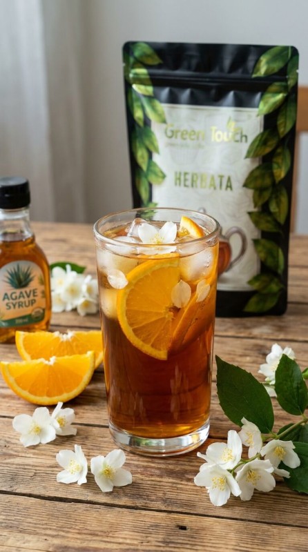 Herbata zielona Orange Twist 50 g z pomarańczą, jaśminem i maliną (1).jpg