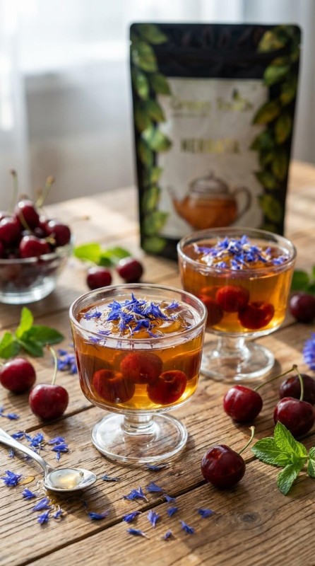 Herbata zielona Kwitnąca Wiśnia 50 g Sencha z wiśnią i nutą kwiatów (1).jpg