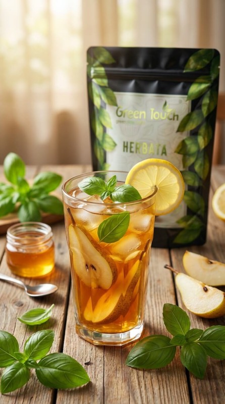 Herbata zielona Ice Tea Basil Breeze 50 g herbata mrożona gruszka z bazylią (1).jpg