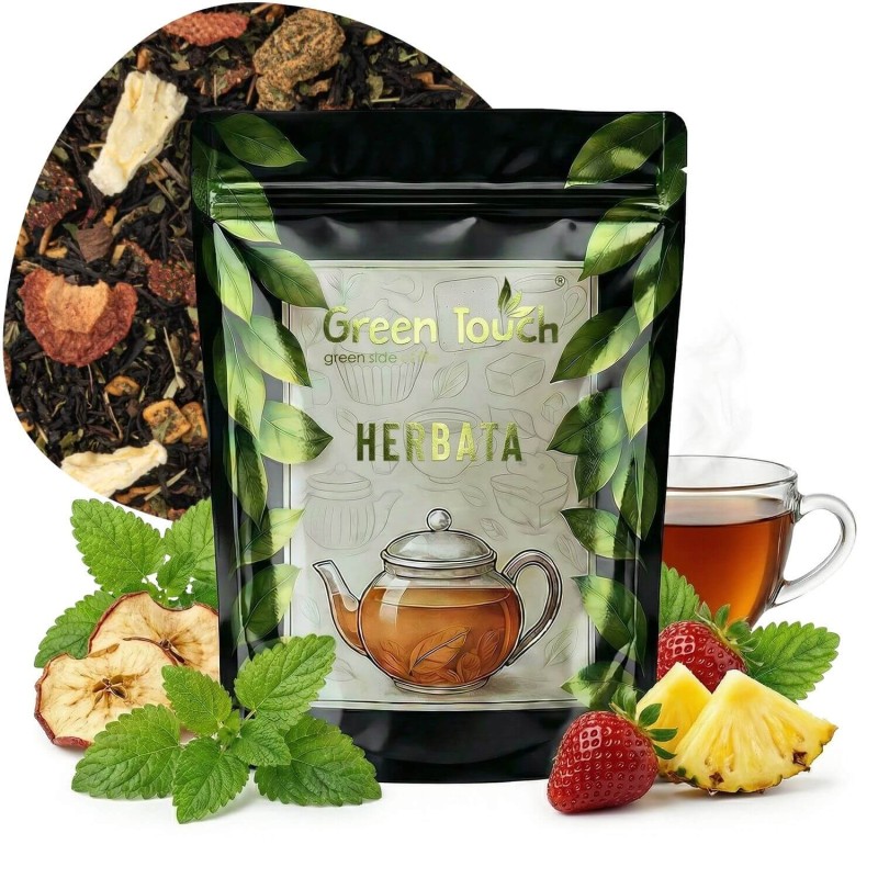 Herbata czarna Spokój Duszy 50 g melisa ananas truskawka jabłko zioła.jpg