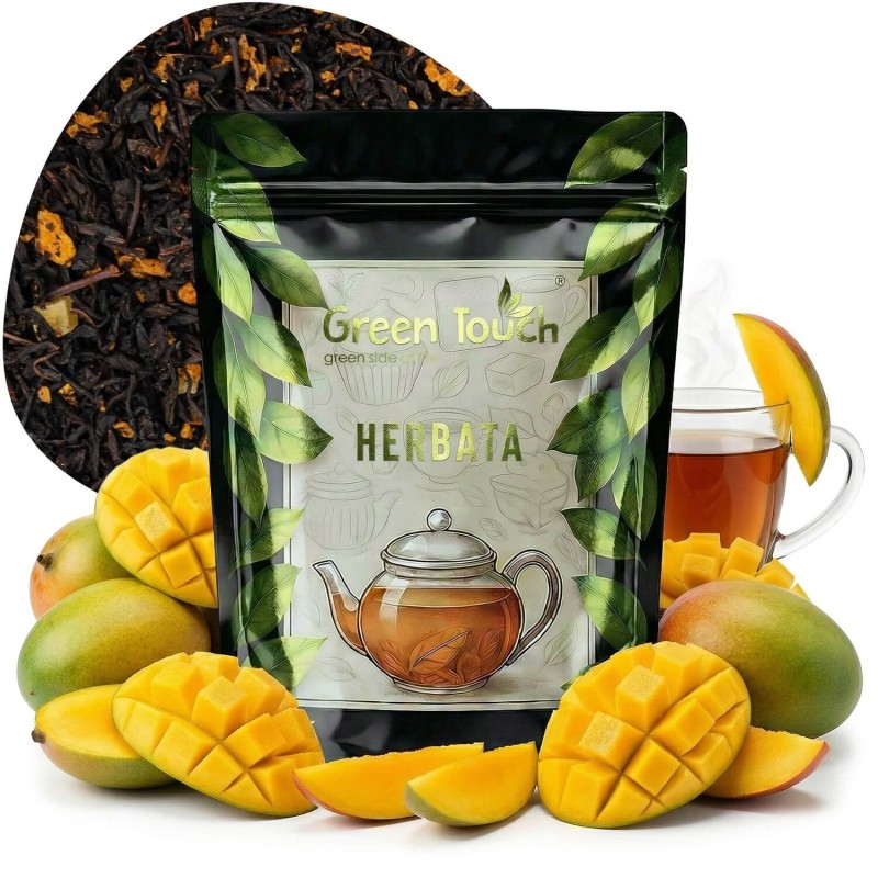 Herbata czarna Zmysłowe Mango 50 g Ceylon z liofilizowanym mango 25% liściasta.jpg