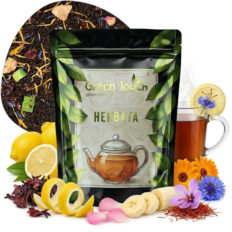 Herbata czarna Lemon Flower 50 g róża cytryna banan hibiskus bławatek Ceylon.jpg