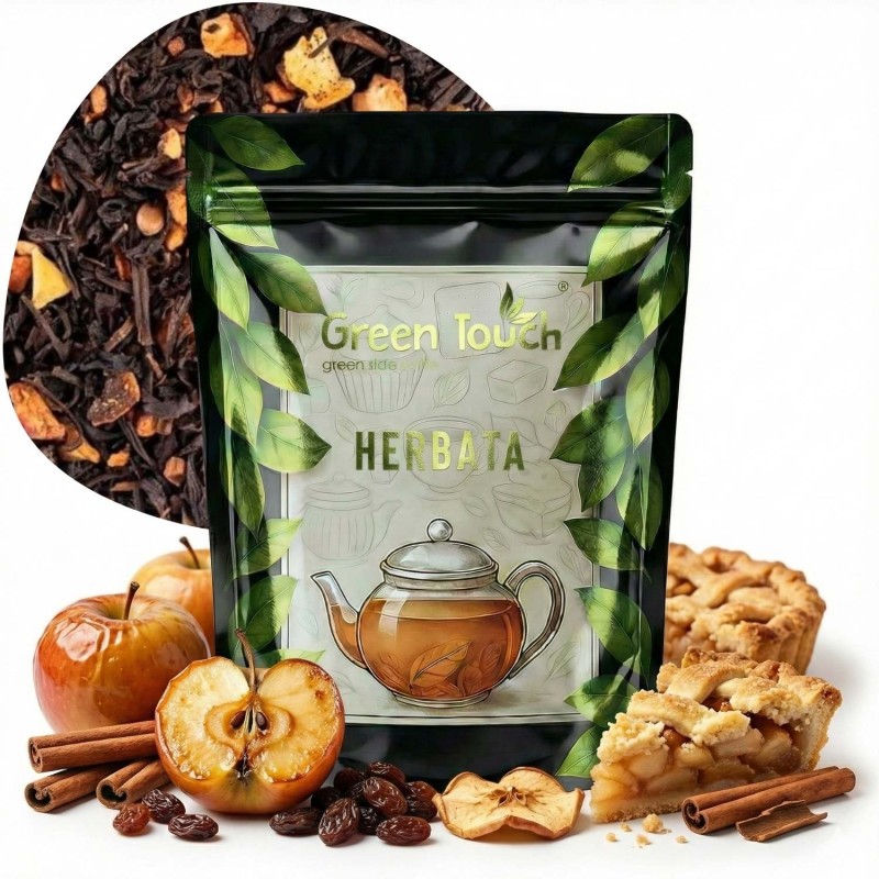 Herbata czarna Szarlotka 50 g rodzynki jabłko pieczone cynamon.jpg