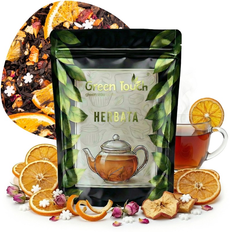 Herbata czarna Zimowy Czas 50 g świąteczna z pomarańczą hibiskus śnieżynki.jpg